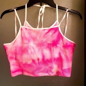 VERY UNIQUE NWOT size medium crop tank top